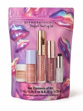 Sephora Favorites Perfect Pout Lip Set Fenty Merit MUFE Tatcha LYS New Sealed